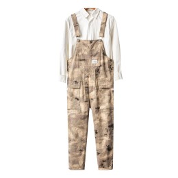 American camouflage overalls men's loose multi-pocket housekeeping butler overalls men and women couple casual overalls camo bib overalls SKWK080 American camouflage overalls men's loose multi-pocket housekeeping butler overalls men and women couple casual overalls camo bib overalls SKWK080